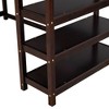 CAVINAS Twin Size Loft Bed with Desk Modern Pine Bed Frame with 4-layer Storage Shelf and Ladder for Bedroom - 4 of 4