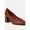 Casey Metallic Detail Block Heel Women Pumps - 2 of 4