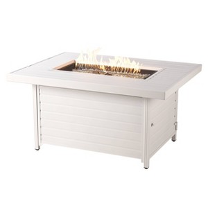 Oakland Living 55000 BTUs Propane Rectangle Outdoor Fire Table with Two Covers - 1 of 4
