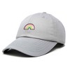 Dalix Robot Embroidered Glow in the Dark Retro Dad Hat Cotton Baseball Cap Adjustable Mens - 4 of 4