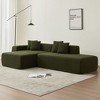 NicBex Upholstered Modular Sectional Sofa Modern L-Shaped Convertible Sectional Couch with 4 Pillows for Living Room,Apartment - 2 of 4