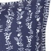 20" x 20" Blue Floral Vine Stripe Handwoven Indoor/Outdoor Polyester Accent Throw Pillow - 3 of 4