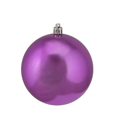 Vickerman 4" Shiny Shatterproof Christmas Ball Ornament - Pink