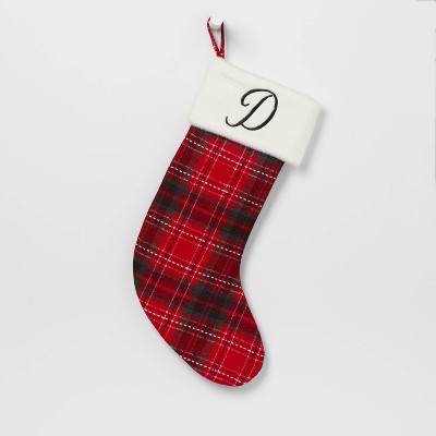 Knit Monogram Christmas Stocking White D - Wondershop™ : Target