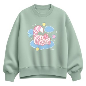 Women's Alice in Wonderland Pastel Cheshire Cat Oversized Fleece