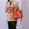 MKF Collection Bonnie Gradient Rainbow Faux Crocodile-Embossed Women’s Satchel & Wallet by Mia K - 3 of 4