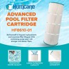 Hurricane 4 Pack HF8610-01 Advanced Pool Filter Cartridge Replacement for PA100, Unicel C-8610, Filbur FC-1290, Hayward Star Clear II C1100 - 2 of 4