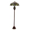 HomeStock Liaison Tiffany-Style 3 Light Victorian Double Lit Floor Lamp 18" Shade - 2 of 2