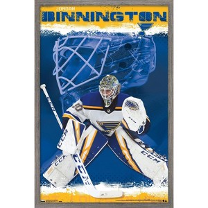 Trends International NHL St. Louis Blues - Jordan Binnington 19 Framed Wall Poster Prints - 1 of 4