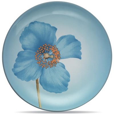 Noritake Colorwave Ice Blue Poppy Floral Accent Plate