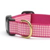 Up Country Pink Gingham Quick Release Dog Collar (Large (15-21 Inches) - 1 In Width) - 2 of 3