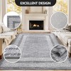 Modern Machine Washable Area Rug Ultra Thin Stain Resistant Non Shedding Non Slip Pet Friendly Floor Rug for Living Room Bedroom - 4 of 4
