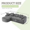MOONMISS Boucle Sofa Oversized L-Shape 3 Seater for Living Room for Apartment, Office Left Hand Facing - 3 of 4