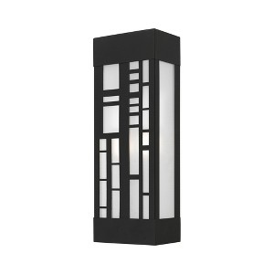 Livex Lighting Malmo 2 - Light Wall Light in  Textured Black - 1 of 4