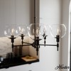 Hunter Fan Xidane with Clear Glass 5-Light Chandelier Ceiling Light Fixture Matte Black - 3 of 4