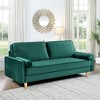 3 Person Seater Couch Sofa, Comfy Couches for Small Spaces, Mid Century Modern Gray Couch for Living Room Apartment Bedroom - 3 of 4