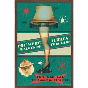 Trends International A Christmas Story - Jealous Of This Lamp Framed Wall Poster Prints - 1 of 4