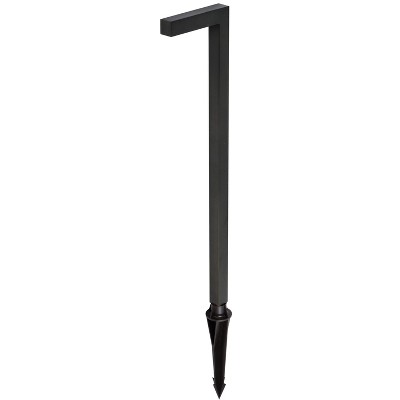 Elegant Lighting Outdoor 12V Cast Brass modern path light 5.25 inch Wide x 22 inch High in Dark Bronze