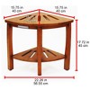 Oceanstar Corner Spa Bench Seat with Storage Shelf. - 3 of 4