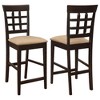 NicBex Counter Stools Set of 2 Rustic Style Counter Height Stools with Cutout Design and Upholstered Cushion for Kitchen Island, Cafe - 3 of 4