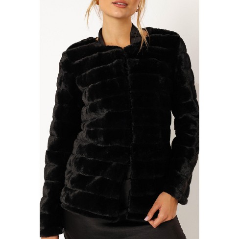 Target black store fur jacket