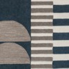 Hauteloom Brooklyn Black&White Modern Wool Rug - 3 of 4