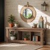 Hommoo 63" Solid Wood Console Table with 3 Open Shelves, Sofa Entryway Table - 3 of 4