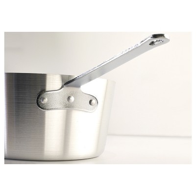 Professional 2.5 Quart Aluminum Tapered Sauce Pan with Metal Handle