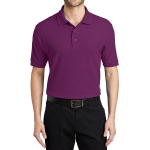 Mafoose Men's Short Sleeve Soft Silk Touch Classic Polo Shirt for Everyday Comfort - 1 of 4