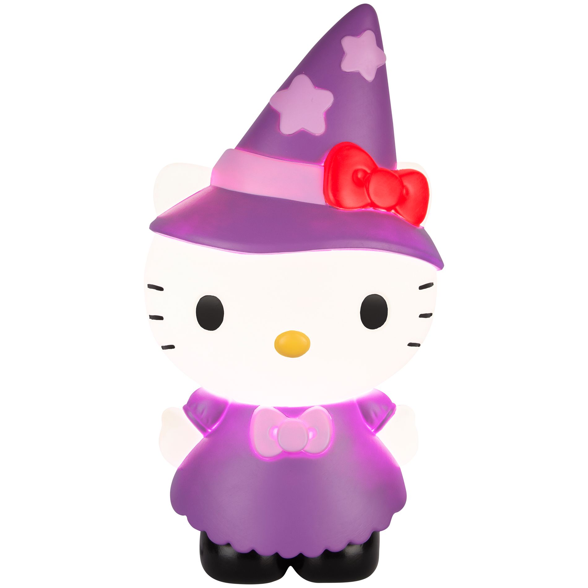 Gemmy Lighted Blow Mold Outdoor Decor Hello Kitty in Witch Costume 24" Sanrio, Multi