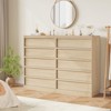 Jojoka Drawer Dresser for Bedroom, Modern Chest of Drawers Tall with Large Drawers Storage, Wooden Dresser Organizer for Living Room, Entryway - 4 of 4