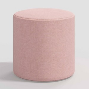 Skyline Furniture Round Thalia Ottoman Linen - 1 of 3