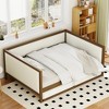 Full Size Upholstered Daybed with Trundle and Nailhead Decoration - 2 of 4