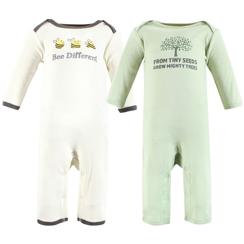 Touched by Nature Organic Cotton Coveralls, Bee Different, 1 of 5