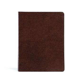 CSB Pastor's Bible, Verse-By-Verse Edition, Brown Bonded Leather - by  Csb Bibles by Holman (Leather Bound)