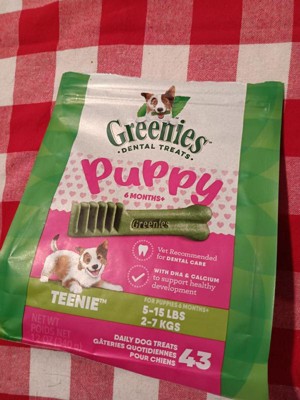 Greenies Puppy Teenie Chewy Dental Dog Treats Original Chicken 12oz Target