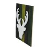 Northlight 13" Wood Deer on Green Washed Pallet Inspired Frame Christmas Wall Hanging - 2 of 2