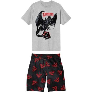 Dungeons & Dragons Men's 2-Pack T-Shirt & Lounge Shorts Sleep Set