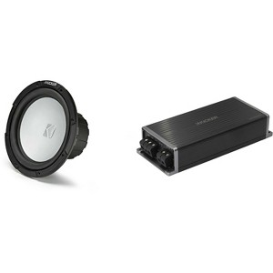 Kicker Marine KPX500.1 Powersports Amp & 10" Free Air 4 Ohm Subwoofer Audio Upgrade - 1 of 4