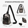 Wikineon Clear Bag for Stadium Events, Clear Backpack Purse for Women Waterproof TPU Crossbody Fanny Pack - 3 of 4