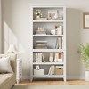 Garvee 71" Farmhouse Bookcase w/ Adjustable Shelves, 5 Tier Tall Bookshelf with Wooden Legs, Rustic Vintage Bookcase for Living Room Office - 3 of 4