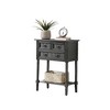 Breighton Home Kendra Hall Table Dark Gray: Hardwood & MDF, Spot Clean, Rectangle Shape - 3 of 4