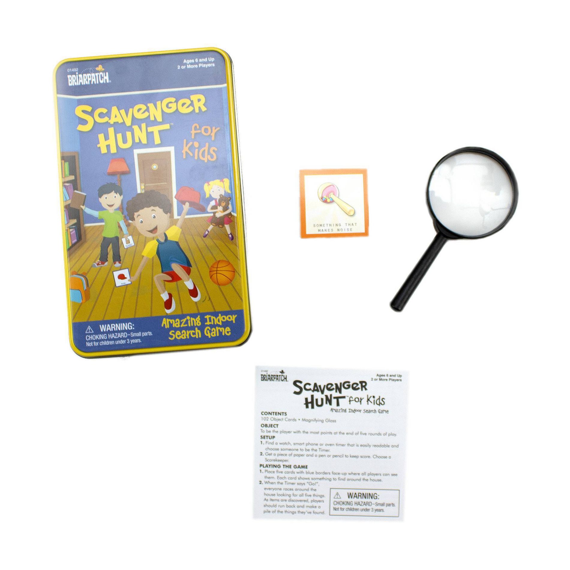 University Games Scavenger Hunt for Kids in a Tin: Educational Problem Solving Party Game, Ages 6+, 2+ Players