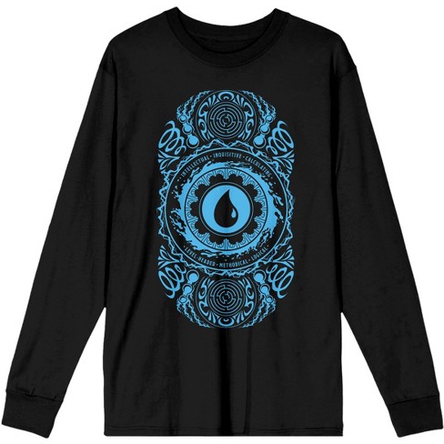 Black long sale sleeve graphic tee