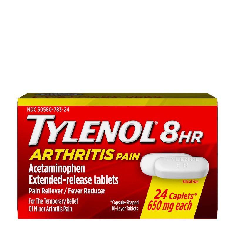 Tylenol 8 Hour Arthritis Pain Reliever Extended-Release Caplets - Acetaminophen, 4 of 17