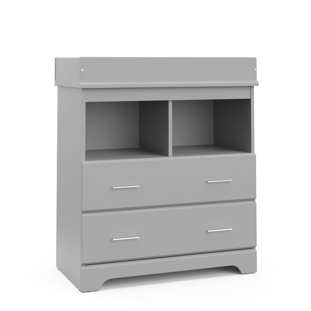 Photos - Dresser / Chests of Drawers Storkcraft Brookside 2 Drawer Dresser with Changing Topper and Interlockin