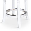 NicBex 30" Fabric/Leather Swivel Bar Stools,Counter Height Bar Stools with Padded Seat,360° Rotating Barstools for Kitchen Island & Home Bar - 4 of 4