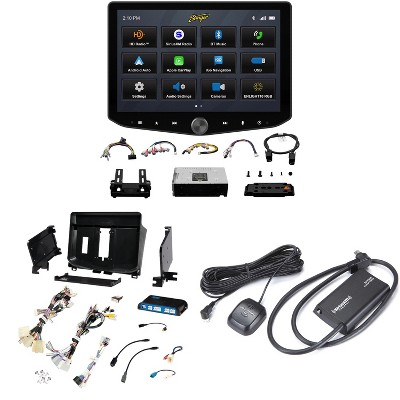 Stinger Ix210 Horizon10 10.1-Inch Floating Multimedia Infotainment Display System With Sr-Tun14hx Toyota Tundra Installation Kit For Horizon10® Mul...
