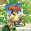 Briarwood Lane Spring House Flag 40x28 For Outdoor Rainy Day Duckling For Spring House Flag - 4 of 4