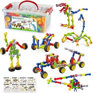 170-Piece Building Blocks Set with Storage Box and Idea Guide, STEM Educational Toys for Creative Kids Ages 4-9 - 1 of 4